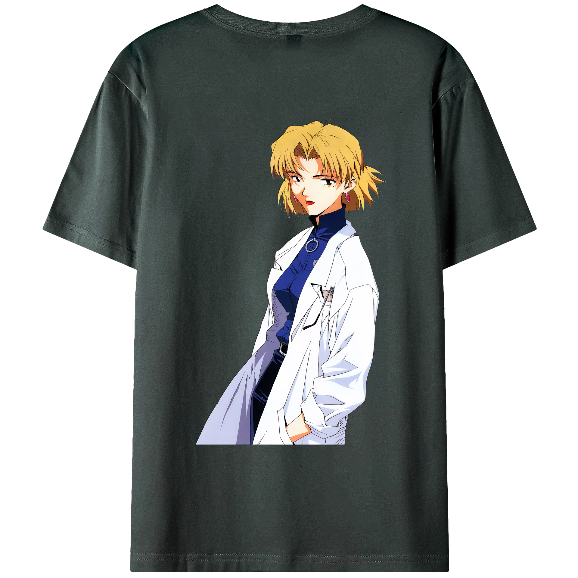 （画像用） EVA 新世紀エヴァンゲリオン 綿100％ メンズ半袖Tシャツ（バックプリント） 通気性